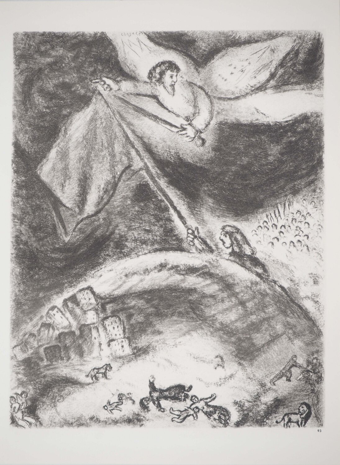 Oracle d'Isaïe sur la ruine de Babylone Marc Chagall Print for sale
