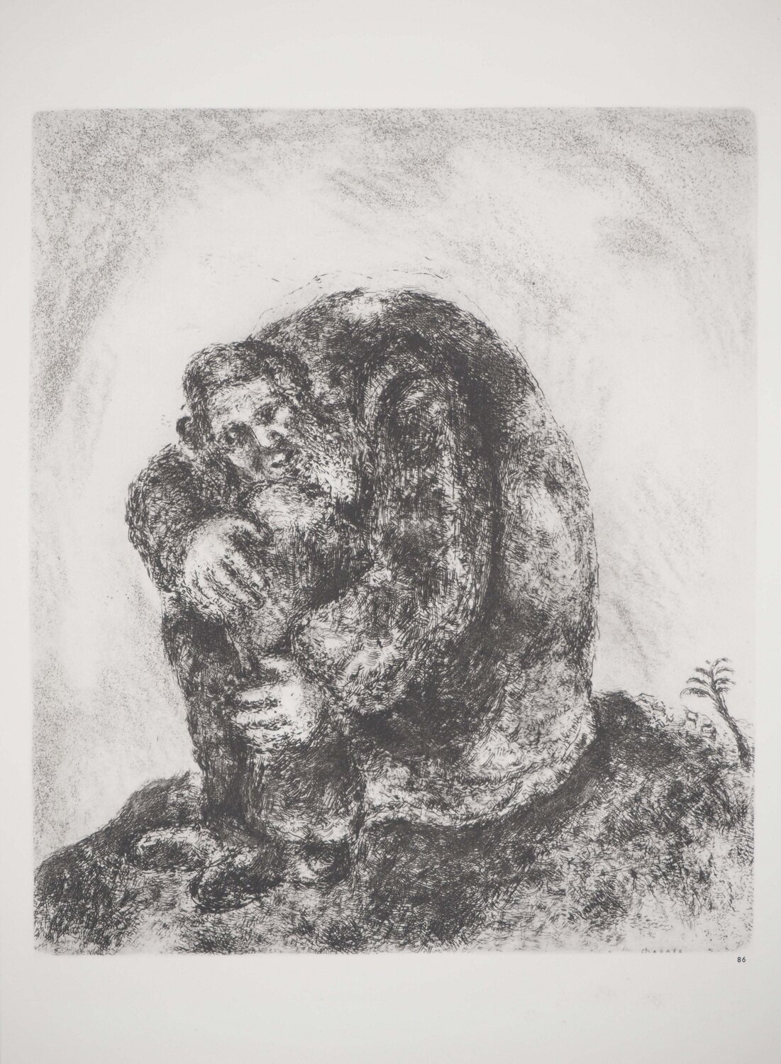 Elie annonçant la pluie Marc Chagall Stampa in vendita