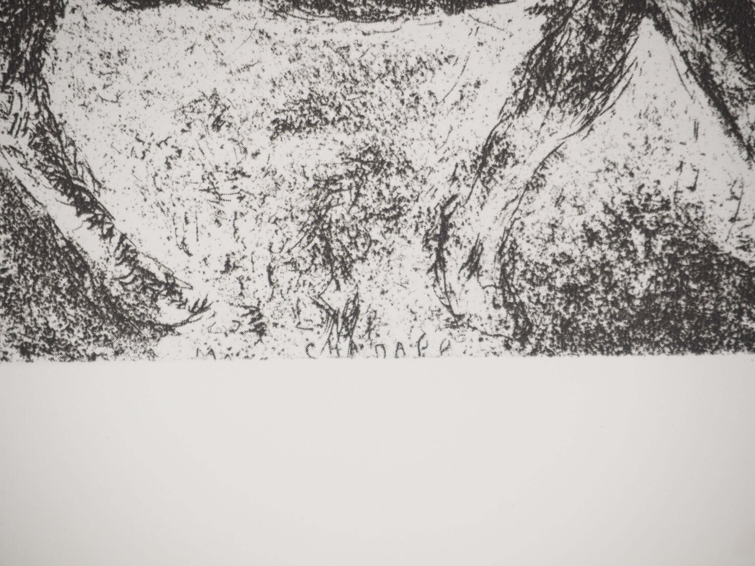 Absalon retenu par les cheveux Marc Chagall