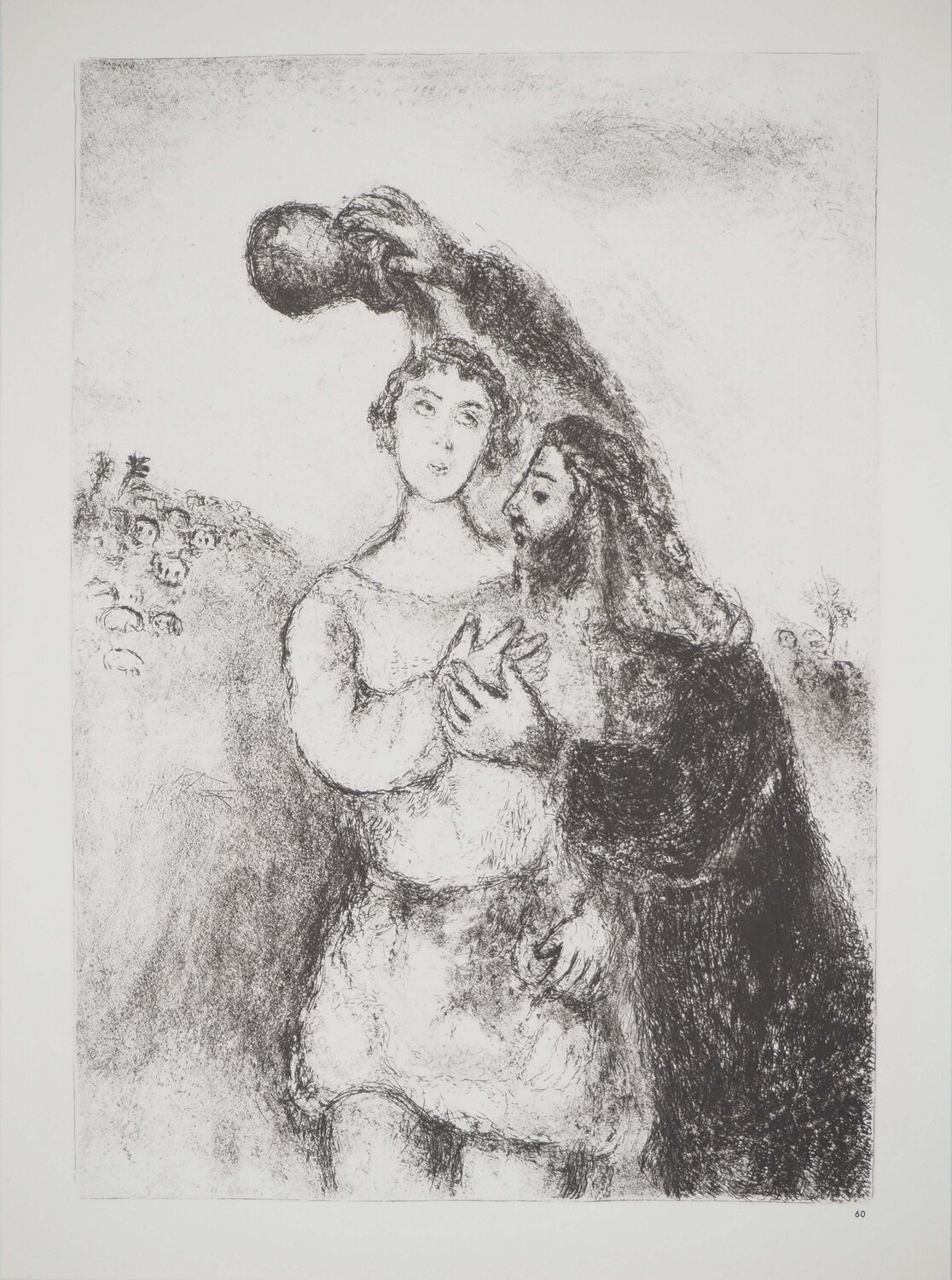 Saül sacré roi d'Israël Marc Chagall Print for sale