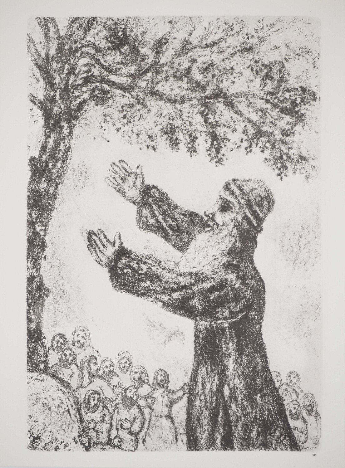 Josué prêche à son peuple Marc Chagall Afdruk te koop