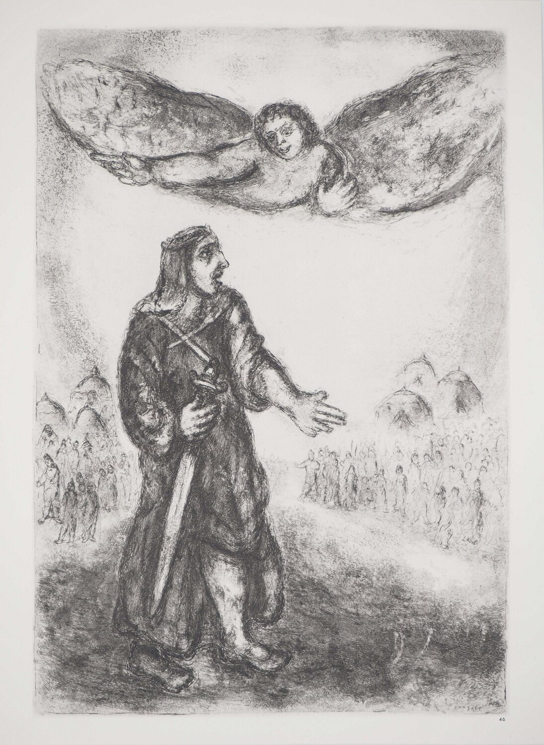 Josué écoute les ordres de Dieu Marc Chagall Édition à vendre