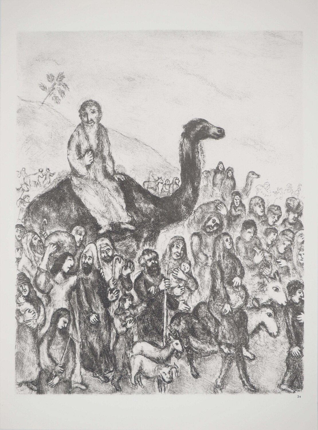 Jacob se rend en Egypte Marc Chagall Impresión en venta