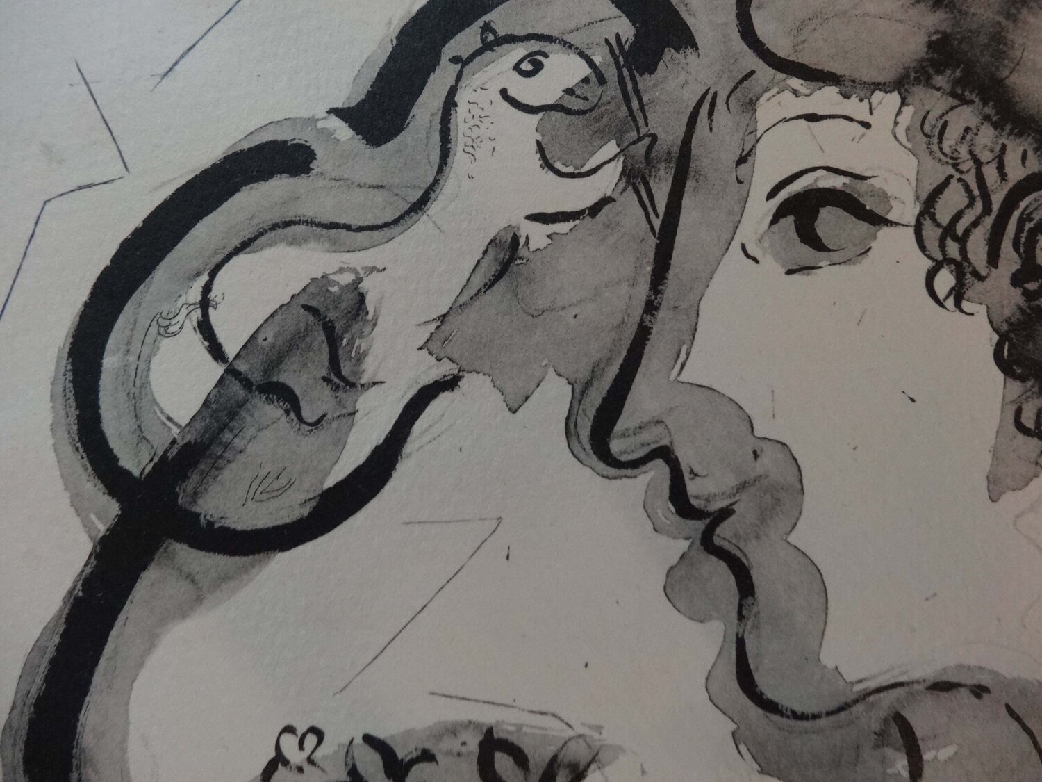 Violoniste au bouquet Marc Chagall