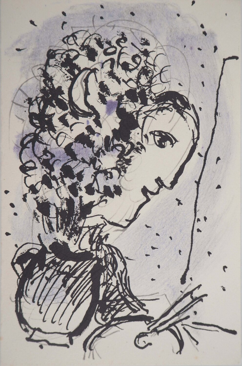 Artiste face au chevalet Marc Chagall Impresión en venta