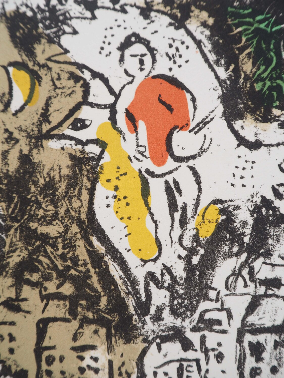 Artiste au dessus de la ville Marc Chagall