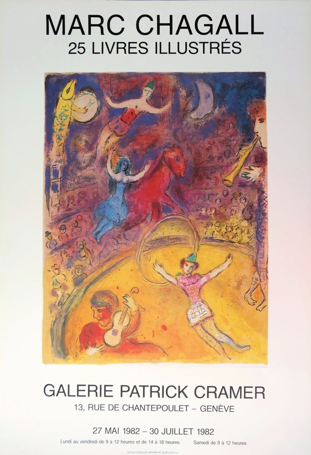 Le cirque, Affiche originale d'époque Marc Chagall Print for sale
