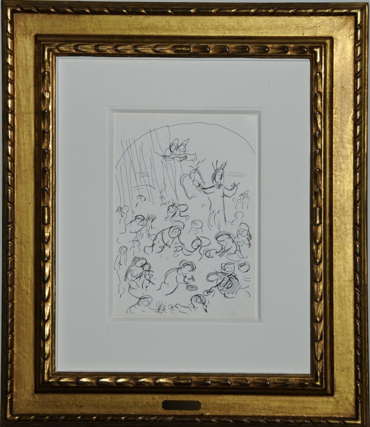 Moses and the tables of the Law Marc Chagall Werk auf Papier zu verkaufen