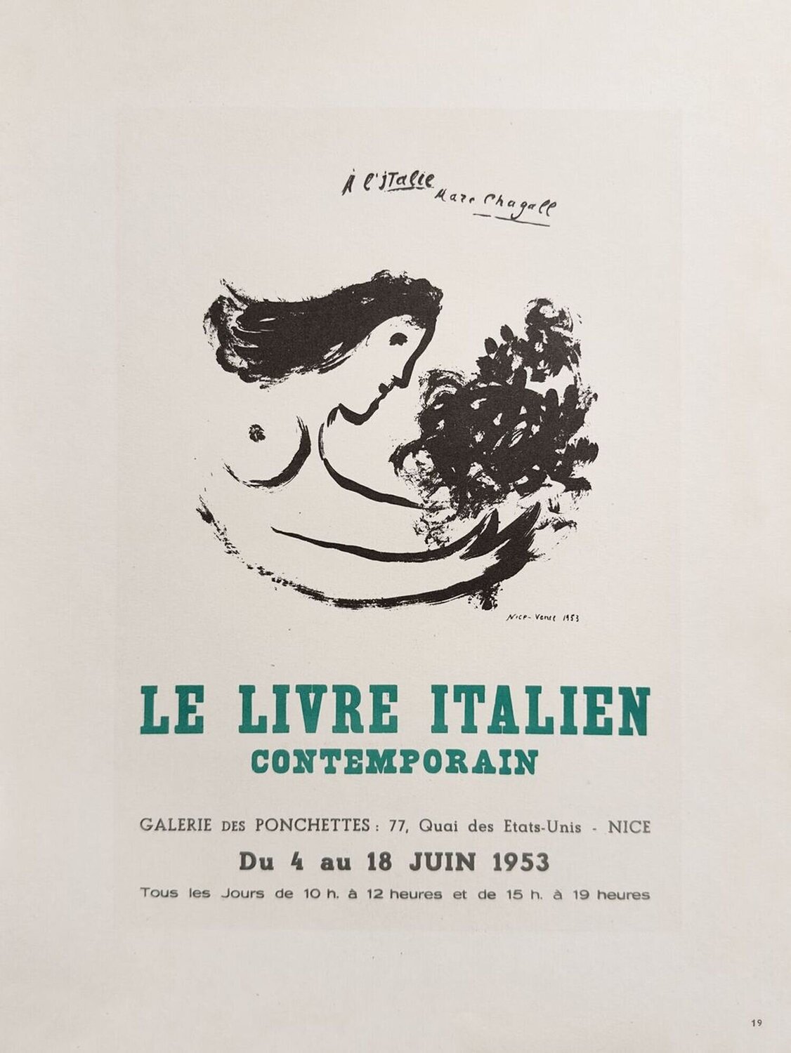 AF 1953 - Le livre italien Marc Chagall