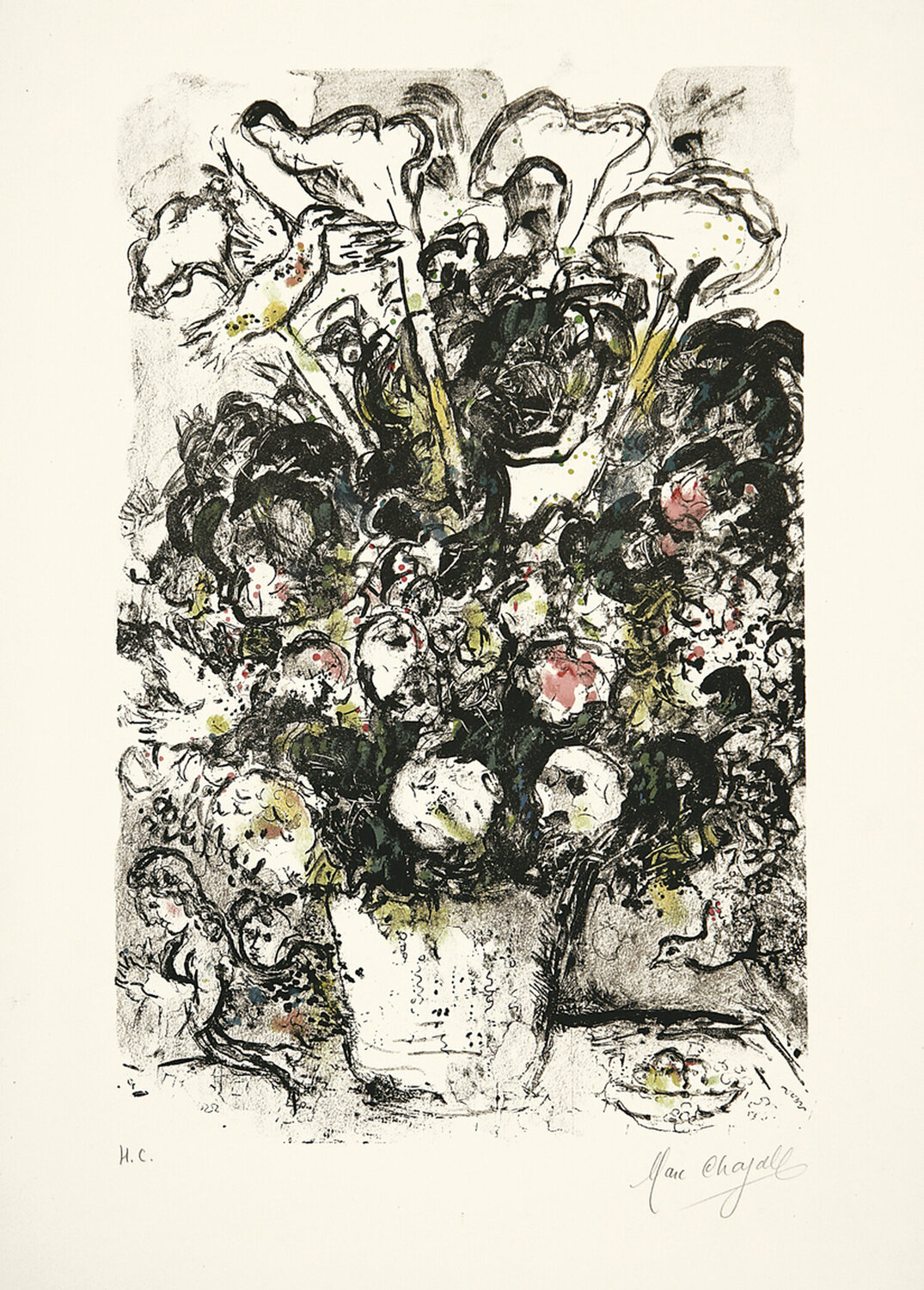 Le bouquet blanc Marc Chagall