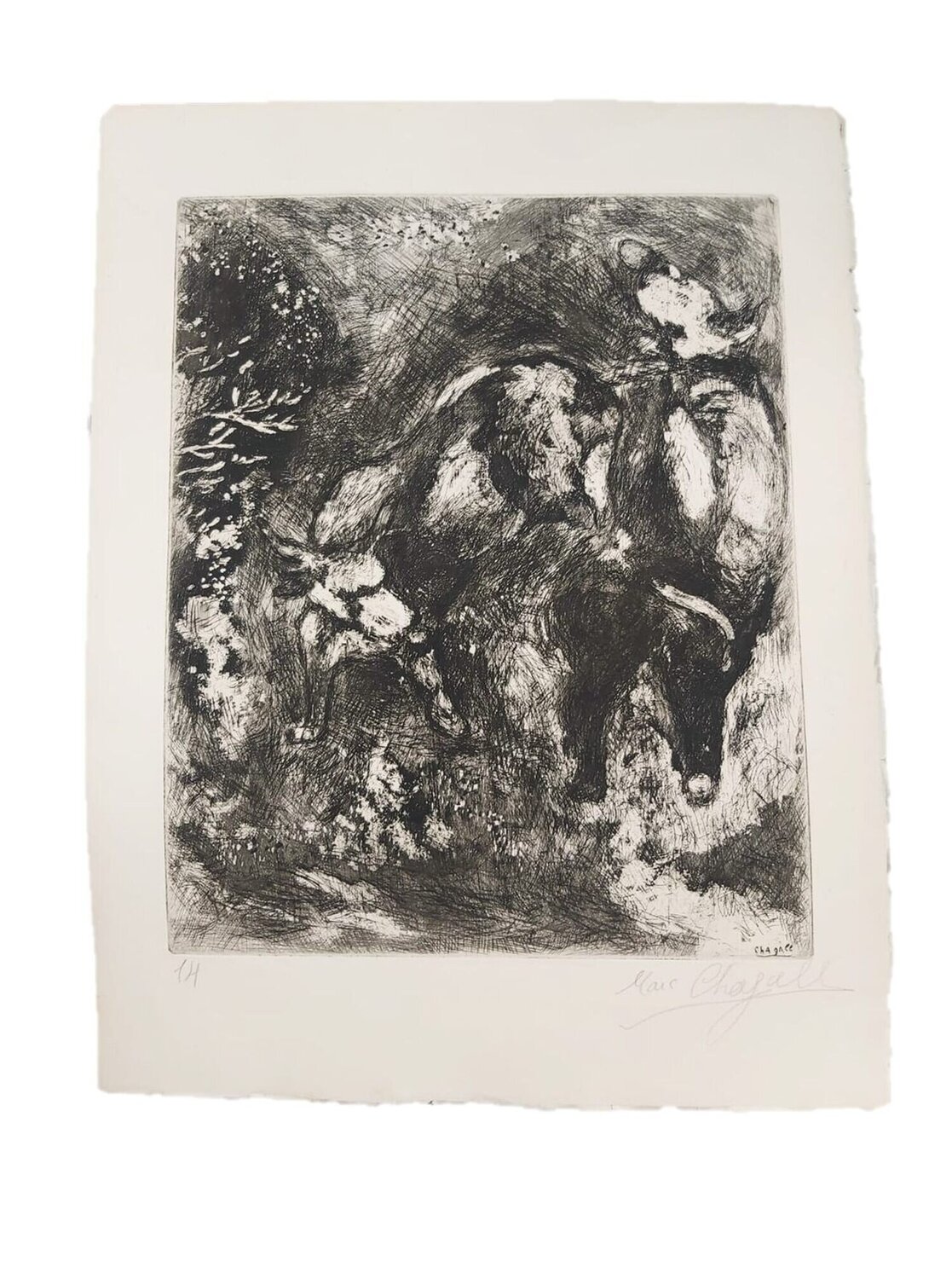 from the Fables of La Fontaine Marc Chagall Stampa in vendita