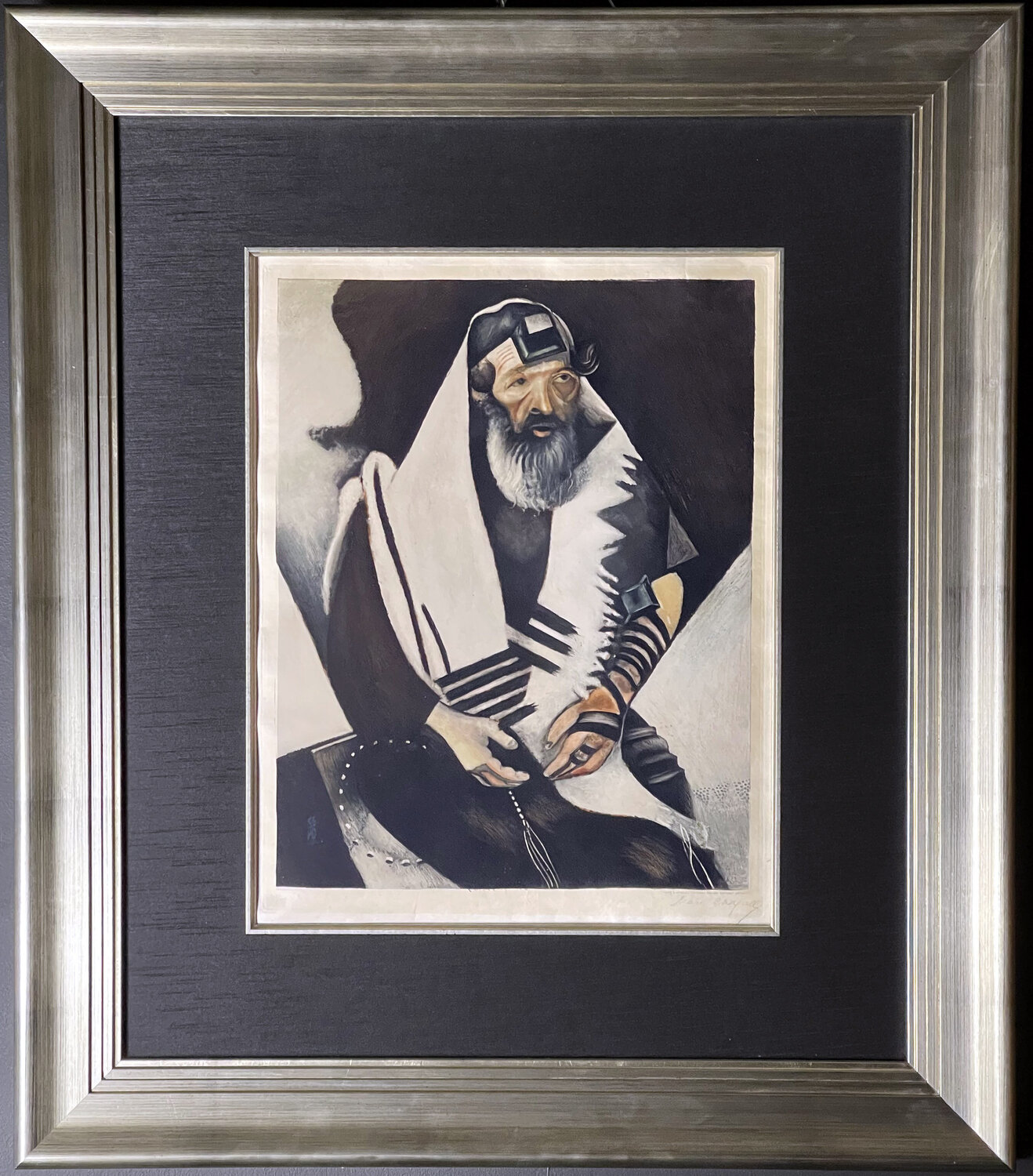 The Praying Jew (Rabbi of Vitebsk) Marc Chagall Druck zu verkaufen