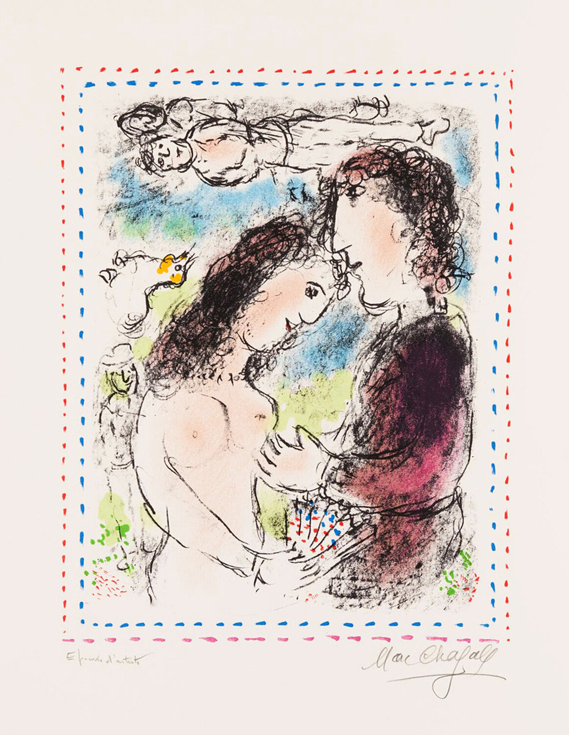 At The Dawn of Love Marc Chagall