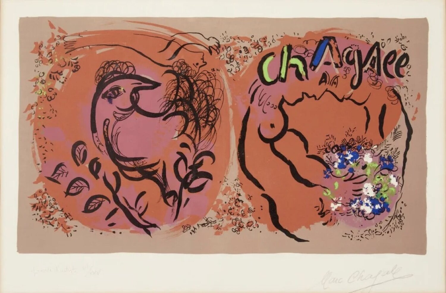 Jacket Cover for The Lithographs of Chagall, volume I Marc Chagall Druck zu verkaufen
