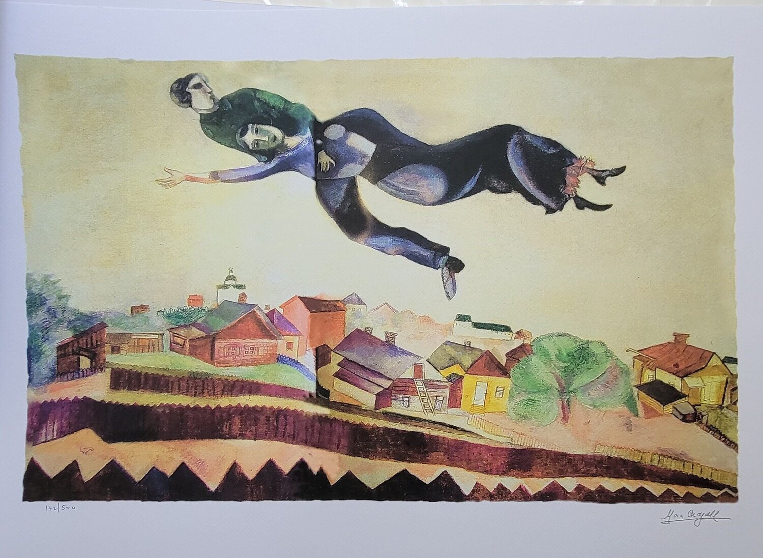 au dessus du village Marc Chagall
