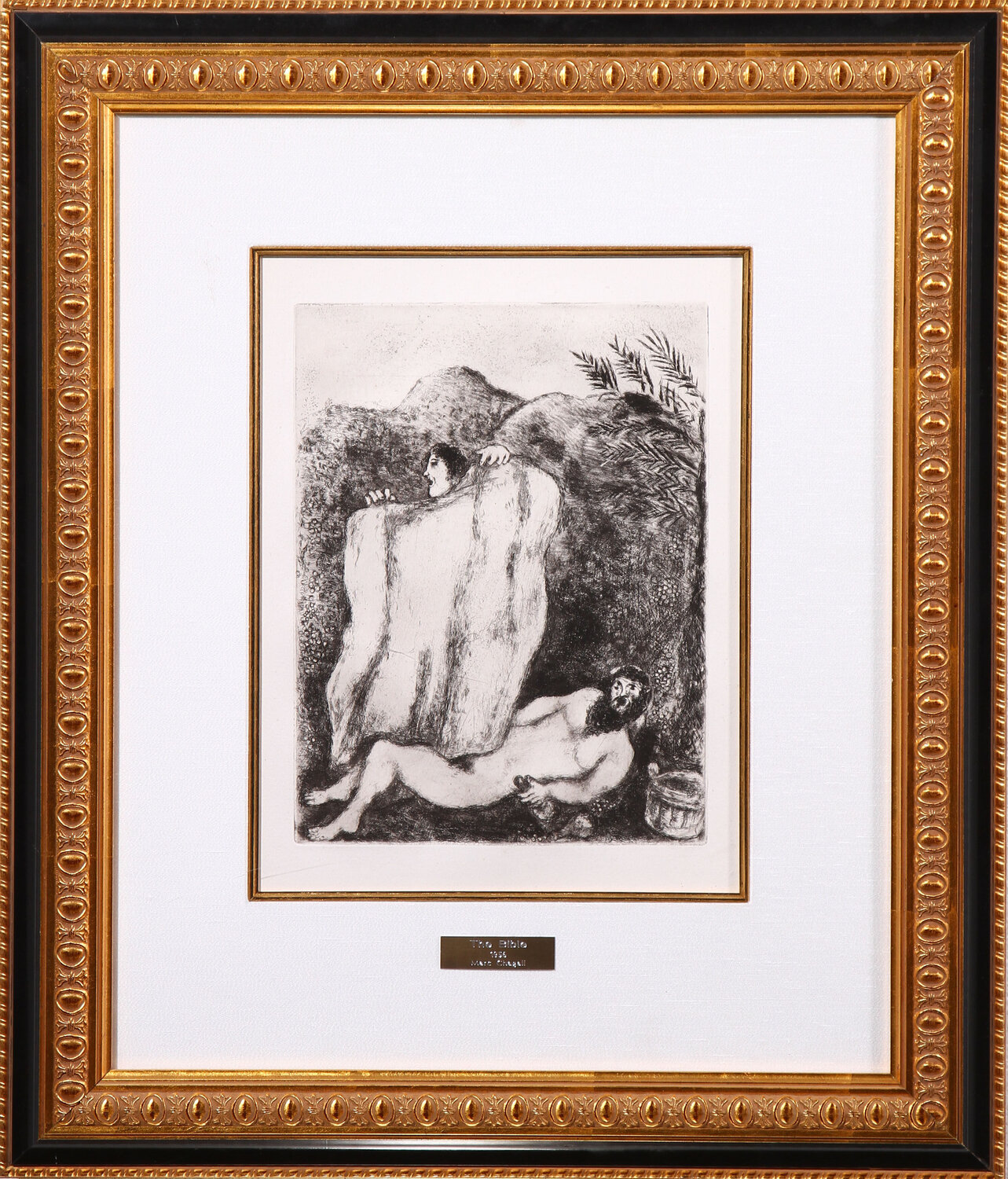 The Bible Suite- "Le Manteau De Noe"  Plate 5 Marc Chagall Druck zu verkaufen