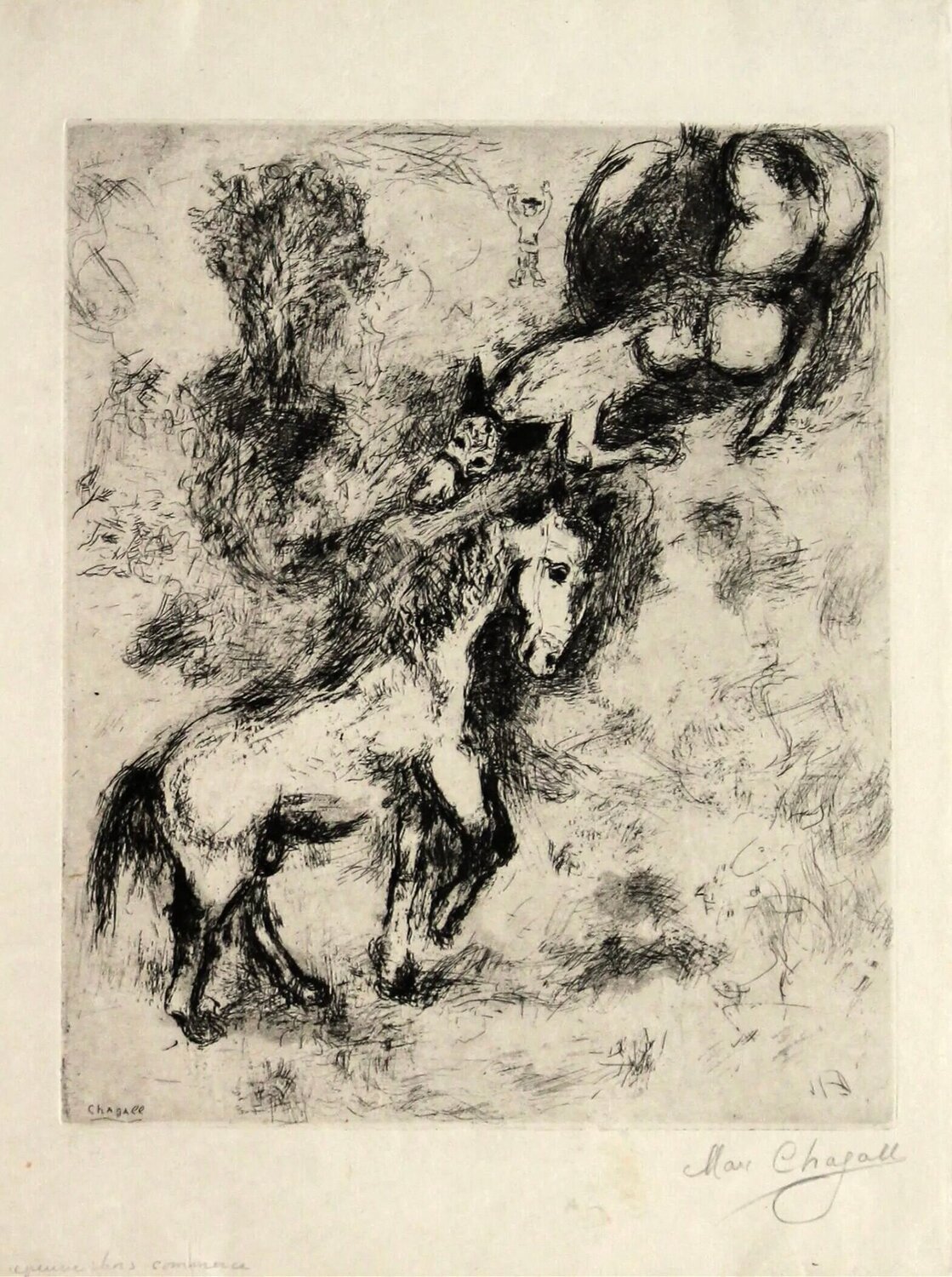 The Horse and the Donkey Marc Chagall