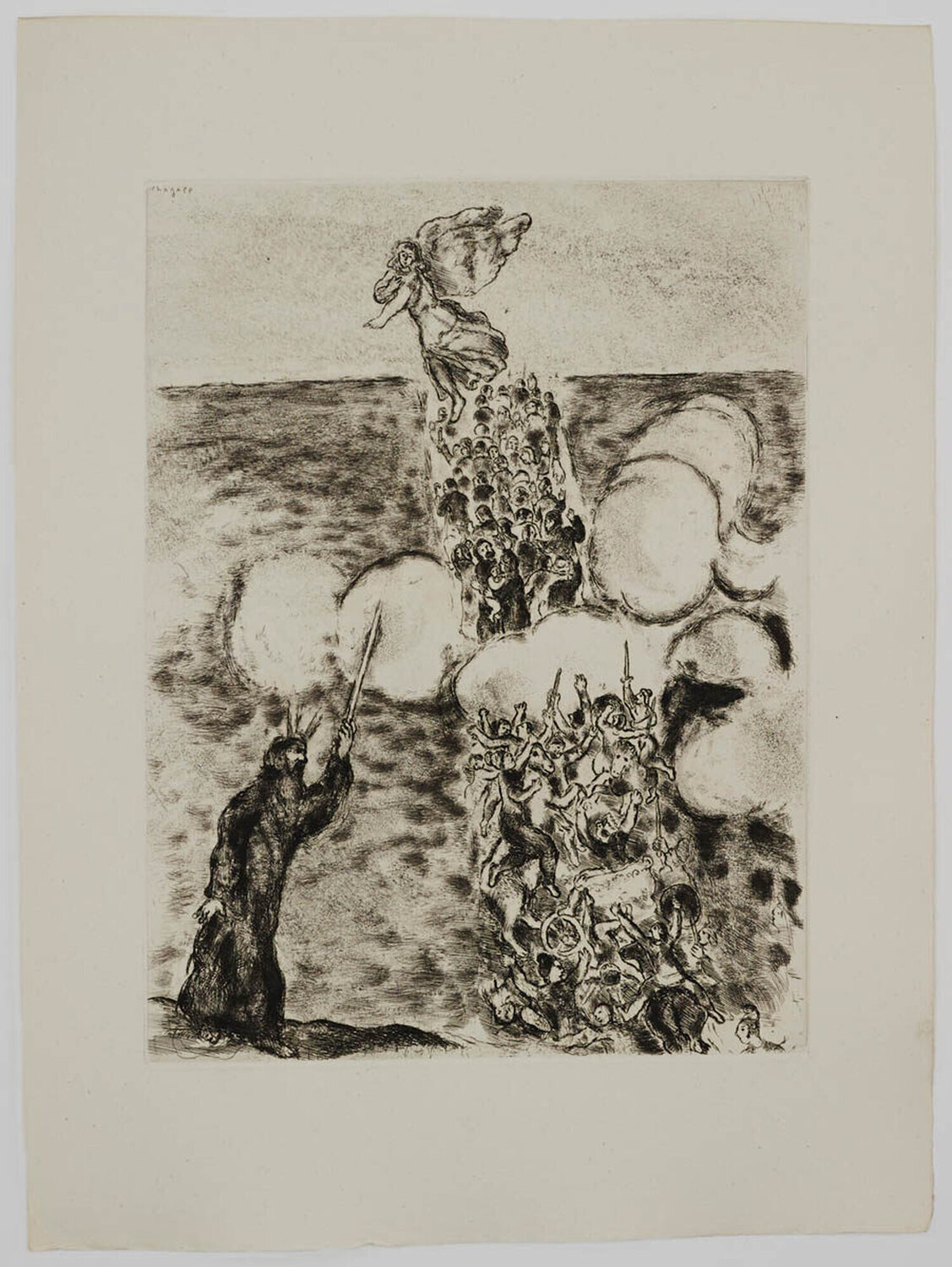 The Crossing of the Red Sea Marc Chagall Stampa in vendita