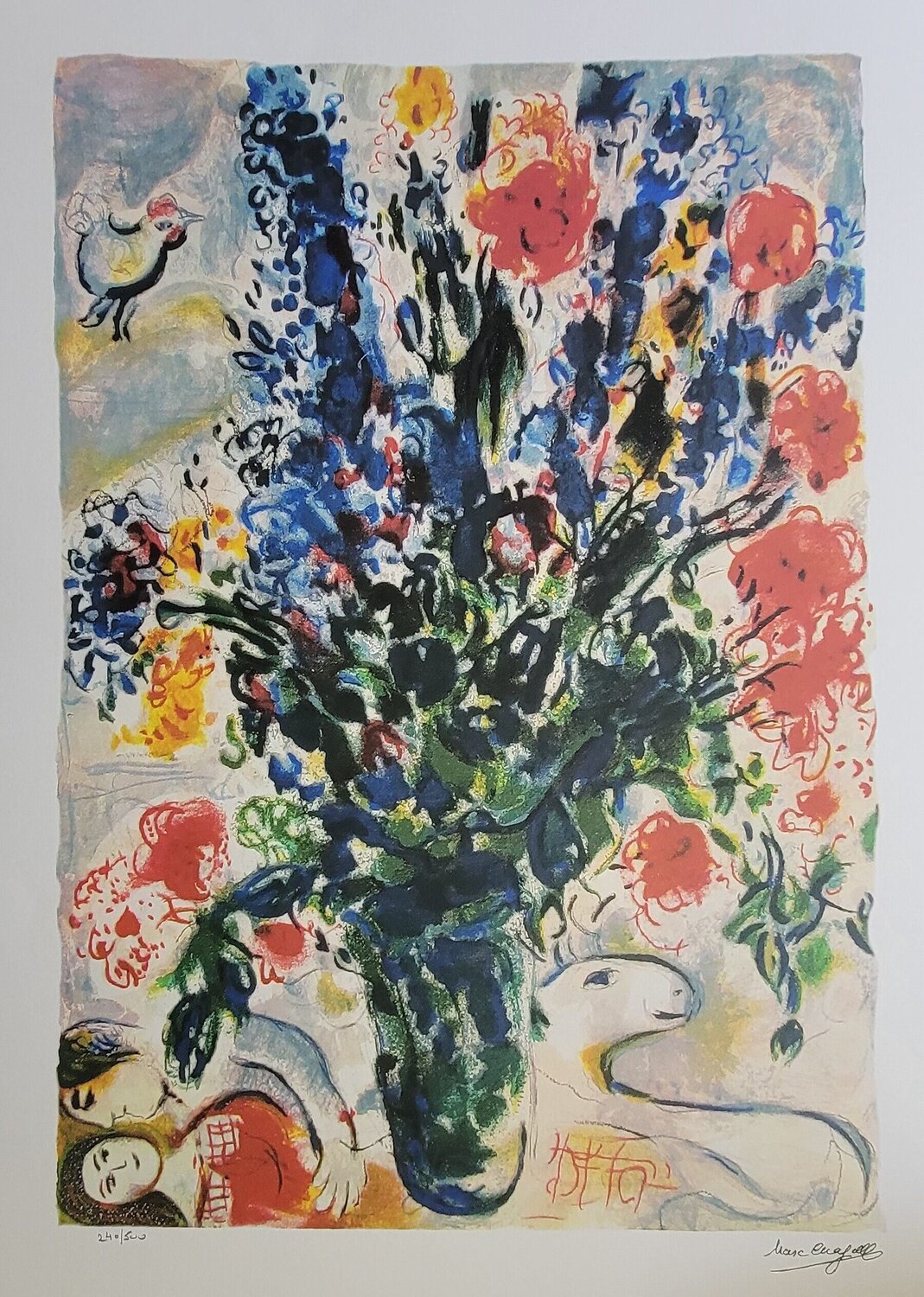 les lupins bleus Marc Chagall