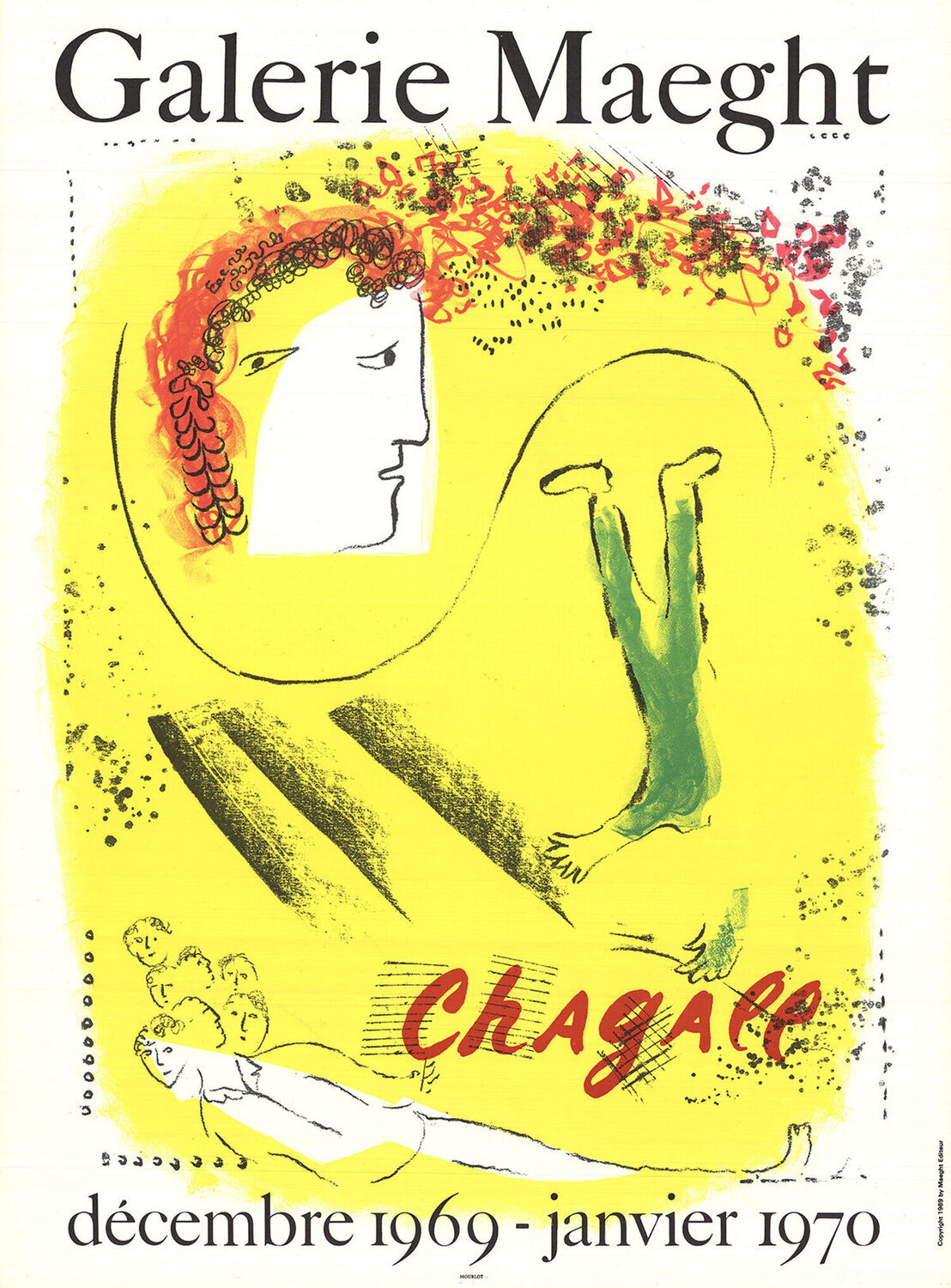 The Yellow Background Marc Chagall