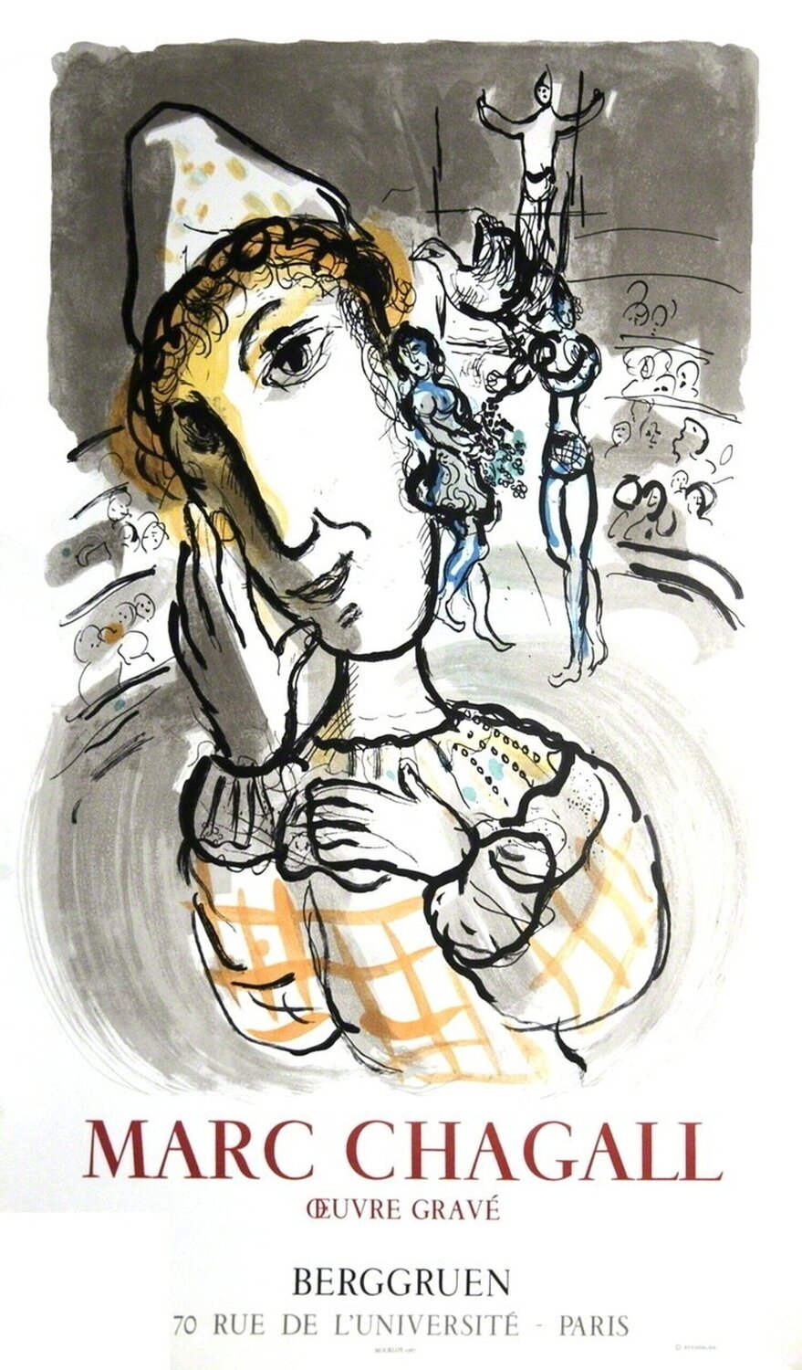 The Circus With The Yellow Clown Marc Chagall