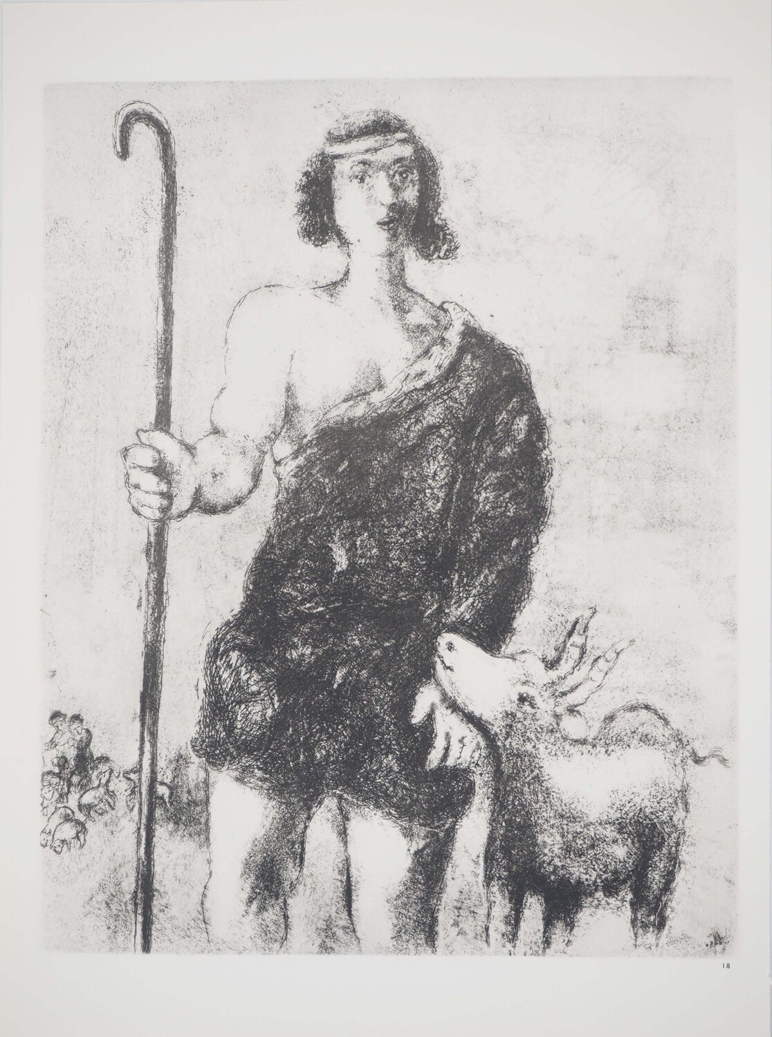 Monument du sépulcre de Rachel Marc Chagall Print for sale