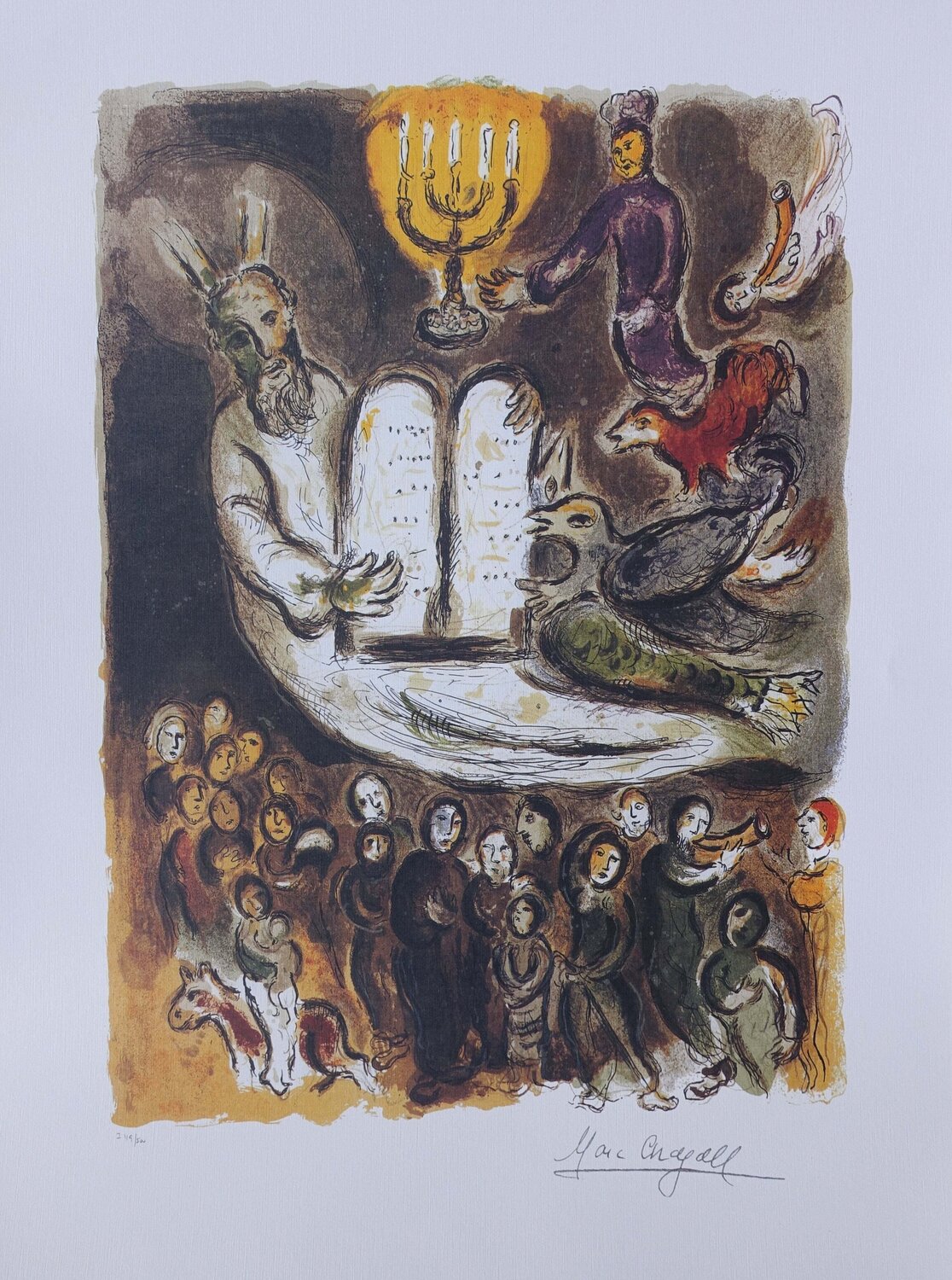 Moïse et les tables de la loi Marc Chagall Druck zu verkaufen