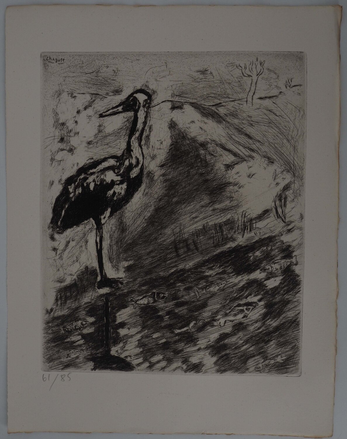 Le héron Marc Chagall Impresión en venta