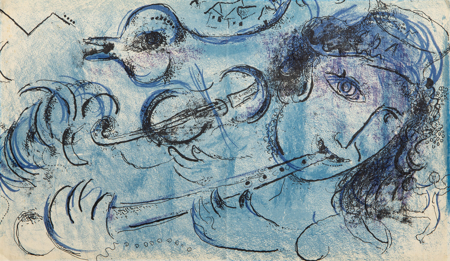 The Flute Player Marc Chagall