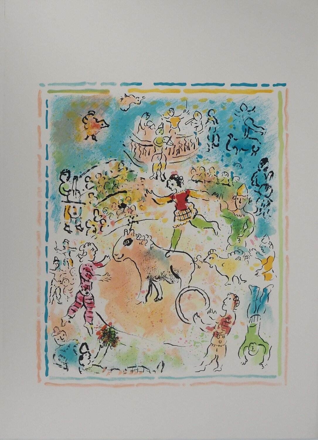 Burlesque au cirque Marc Chagall Impresión en venta