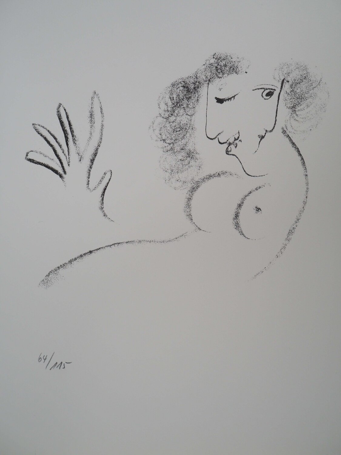 Une rose glacé Marc Chagall