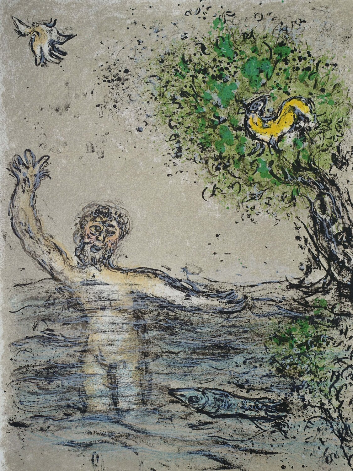 Ulysse englouti par les flots Marc Chagall