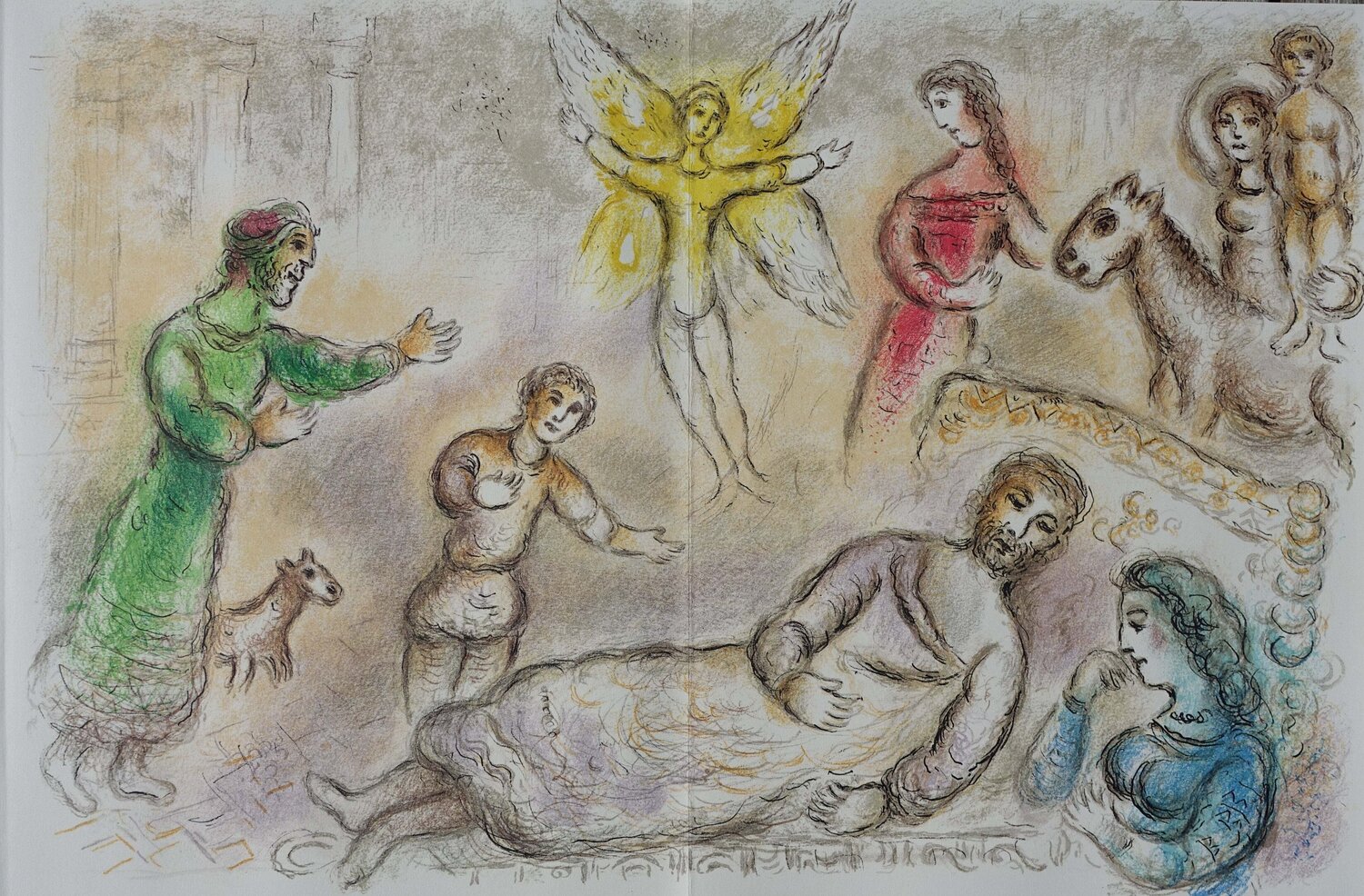 La paix retrouvée Marc Chagall Print for sale