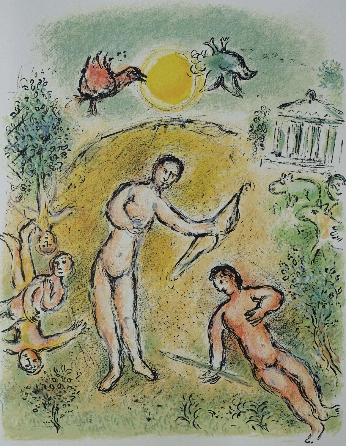 Le massacre des prétendants Marc Chagall Print for sale