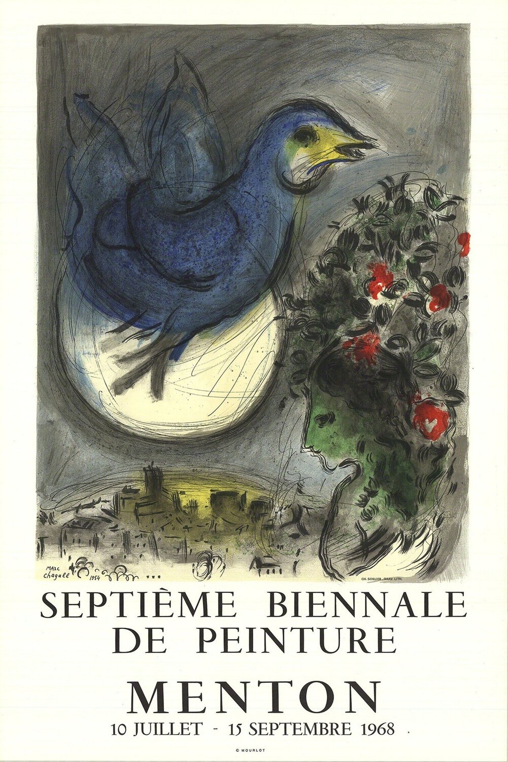 The Bluebird (L'Oiseau Bleu) Marc Chagall