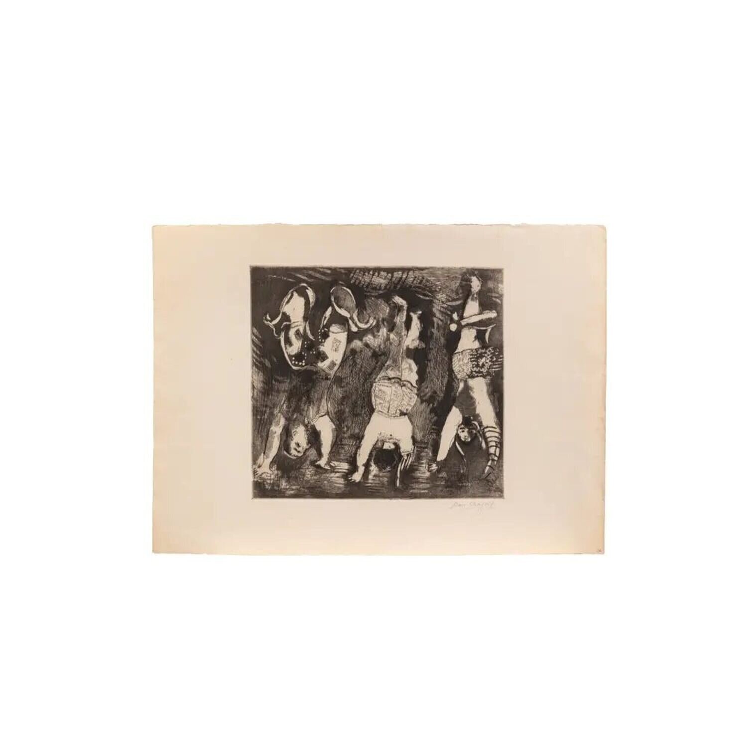 Drei Akrobaten Marc Chagall