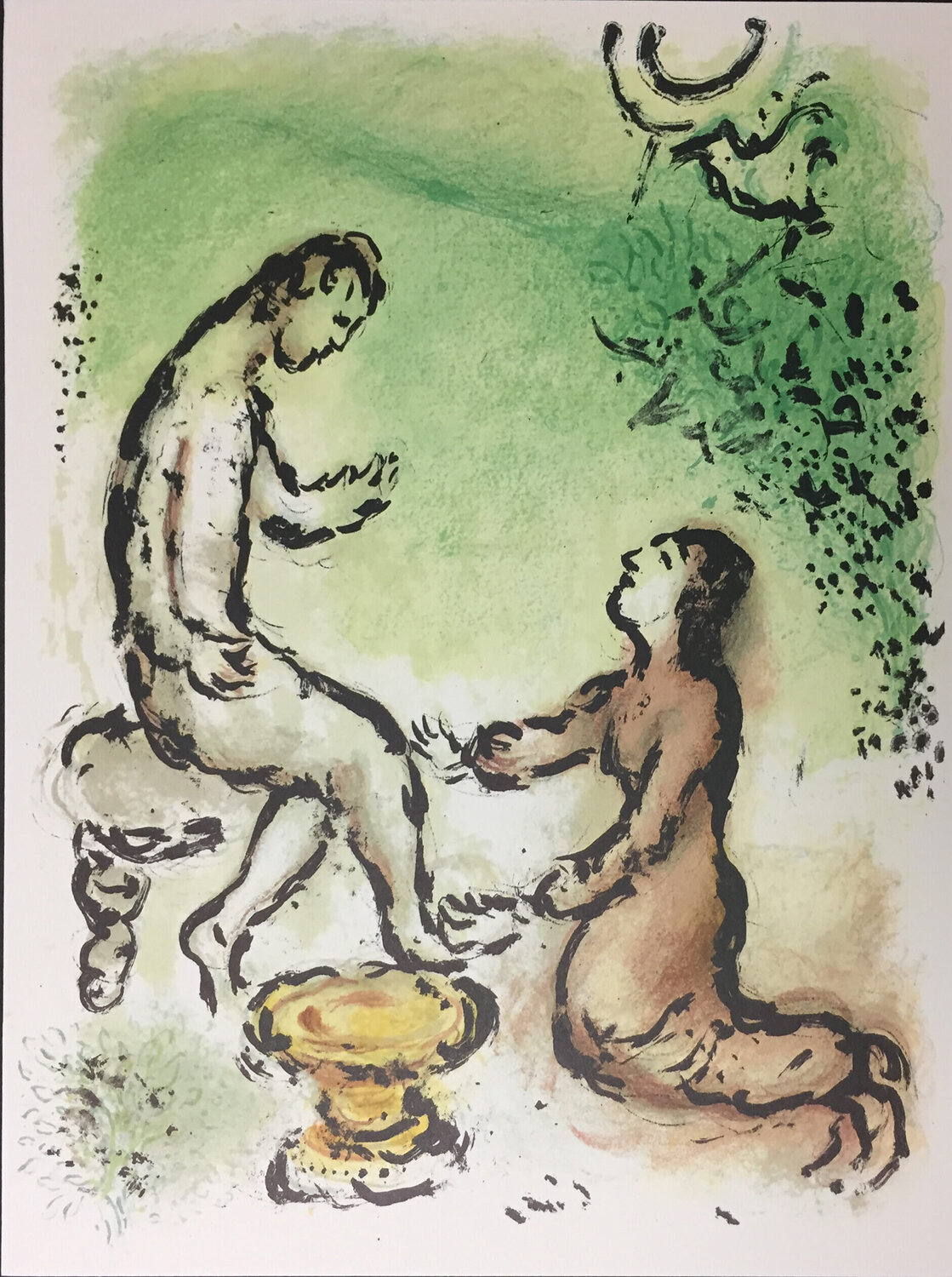 Odysseus and Eurykleia, 1989 Marc Chagall