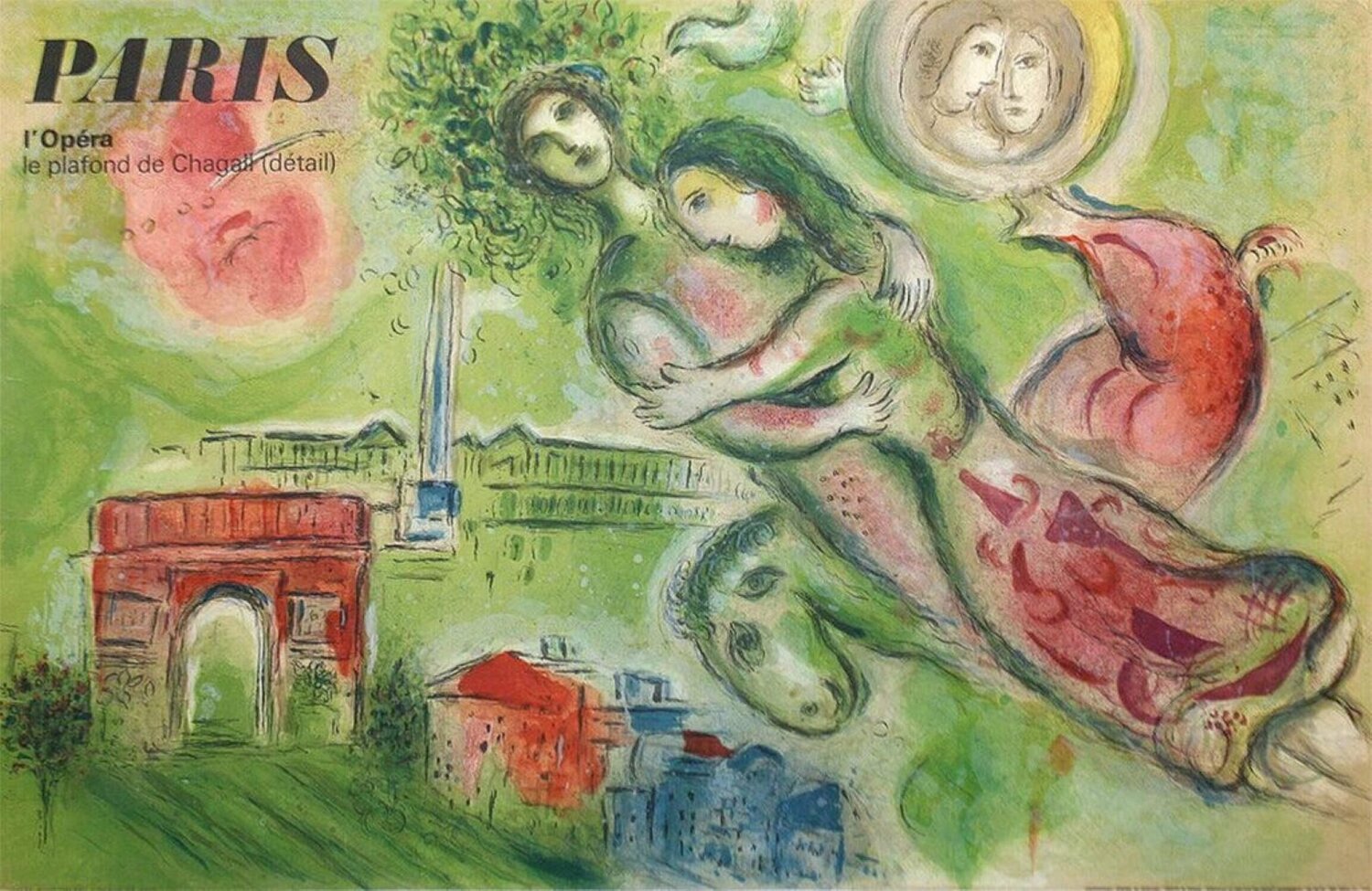 Paris Opera Romeo & Juliet Original Vintage Poster Marc Chagall Druck zu verkaufen