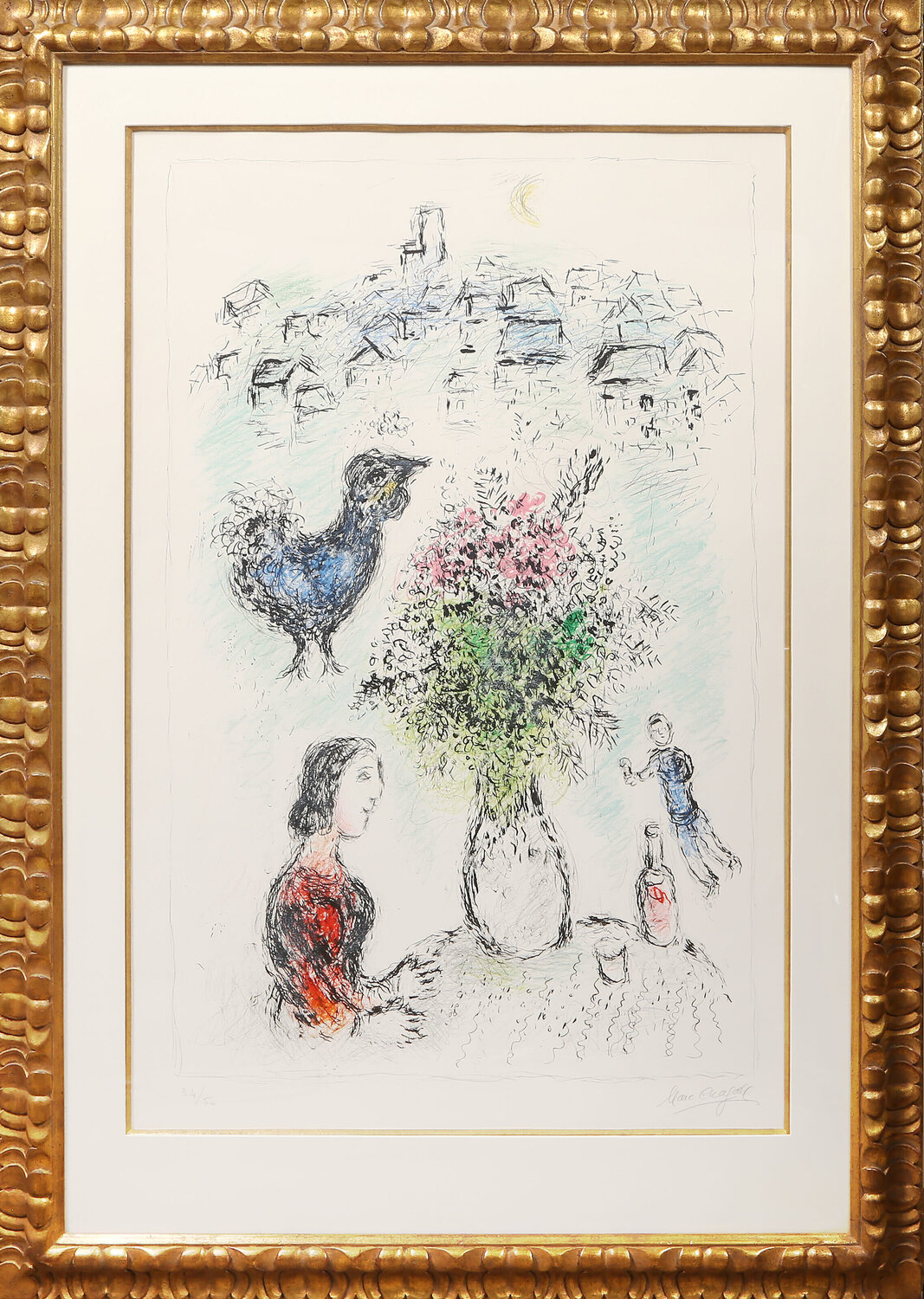 Le Bouquet Rose Marc Chagall