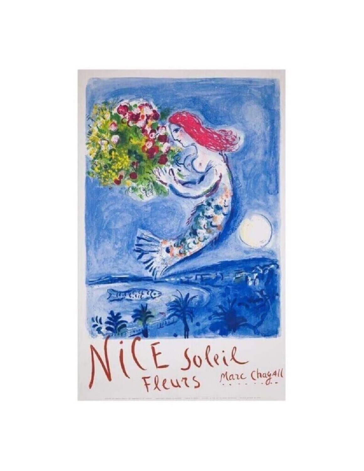 Baie des Anges Marc Chagall Print for sale