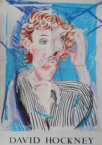 Portrait cubiste : Vogue van David Hockney, Afdruk te koop op Singulart