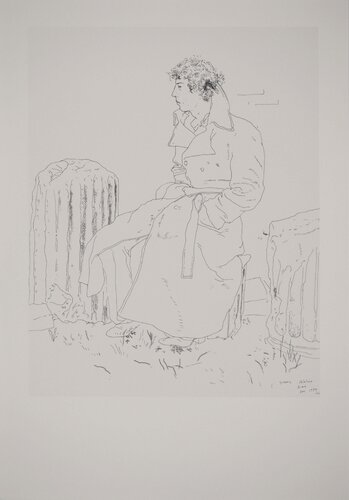 Portrait de Grégory by David Hockney, 版画 for Sale on Singulart
