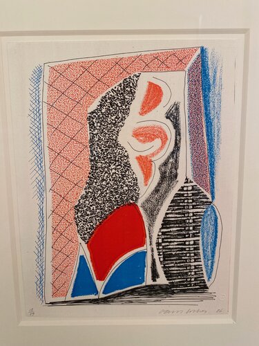 Red, Blue and Wicker van David Hockney, Afdruk te koop op Singulart