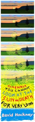 Remember that you cannot look at the sun or death for very long van David Hockney, Afdruk te koop op Singulart