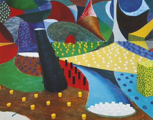 Second Detail March 25th, 1995 van David Hockney, Afdruk te koop op Singulart