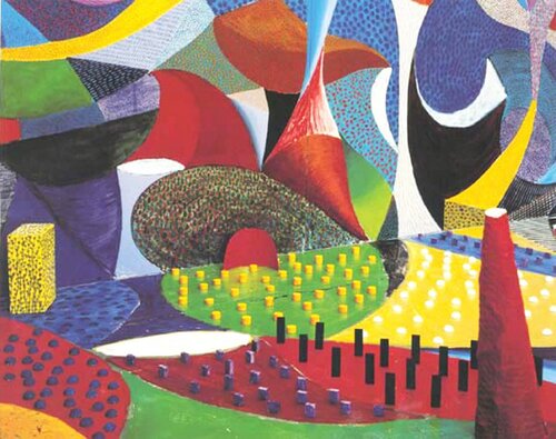 First Detail March 25th van David Hockney, Afdruk te koop op Singulart