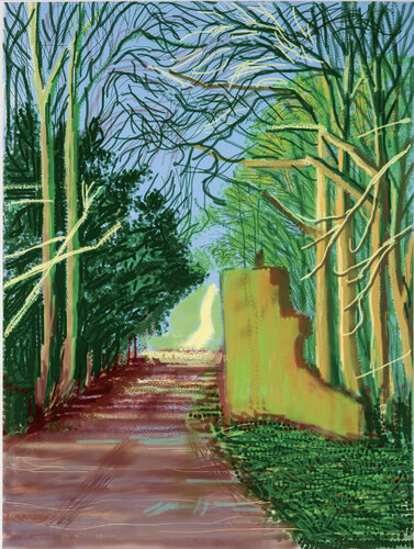 Arrival of Spring 19th March iPad Drawing [DH74] van David Hockney, Afdruk te koop op Singulart