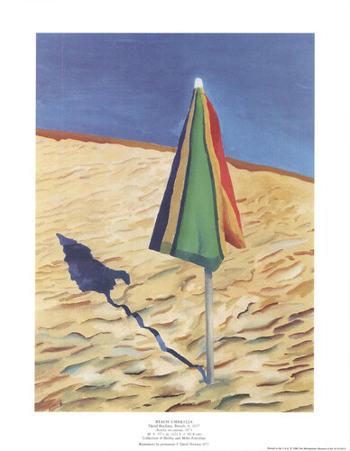 Beach Umbrella van David Hockney, Afdruk te koop op Singulart