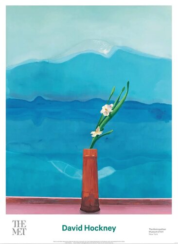 Mount Fuji and Flowers van David Hockney, Afdruk te koop op Singulart