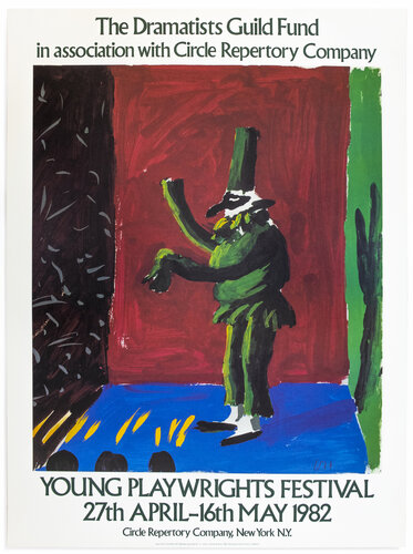 Young Playwrights Festival 1982 (Detail from Pulcinella with Applause 1980) van David Hockney, Afdruk te koop op Singulart